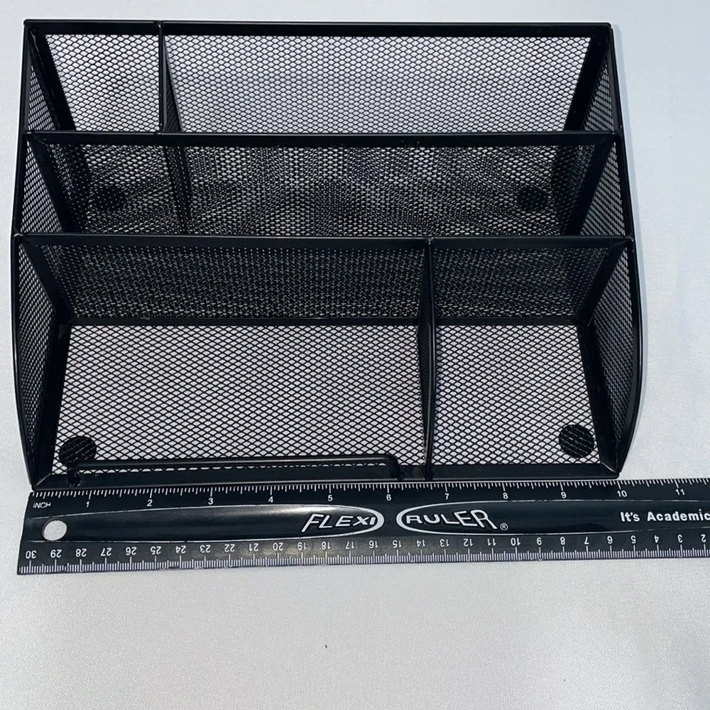 Black Mesh Desk Organizer
